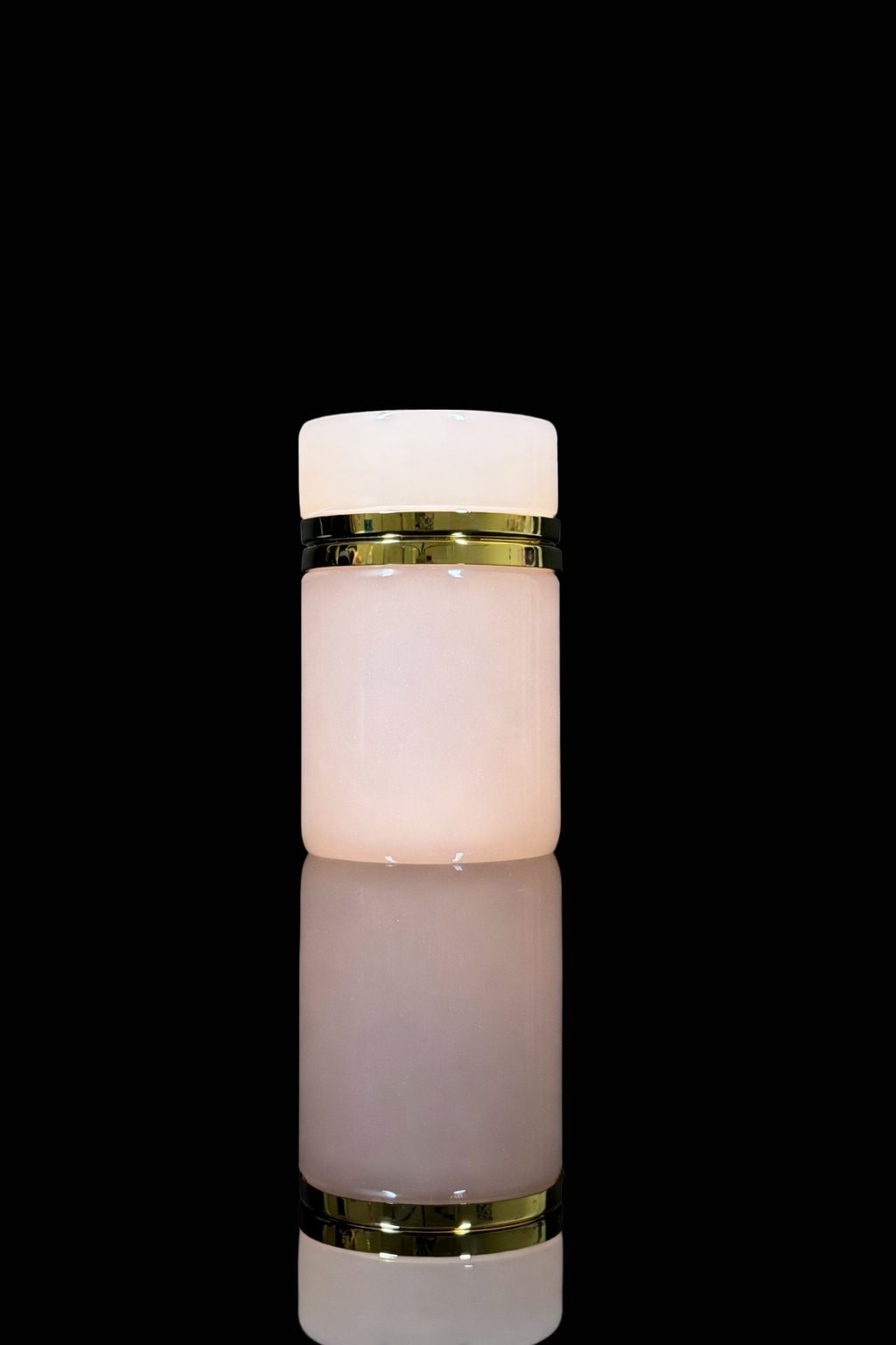 Antique French Pink Opaline Cylinder Casket