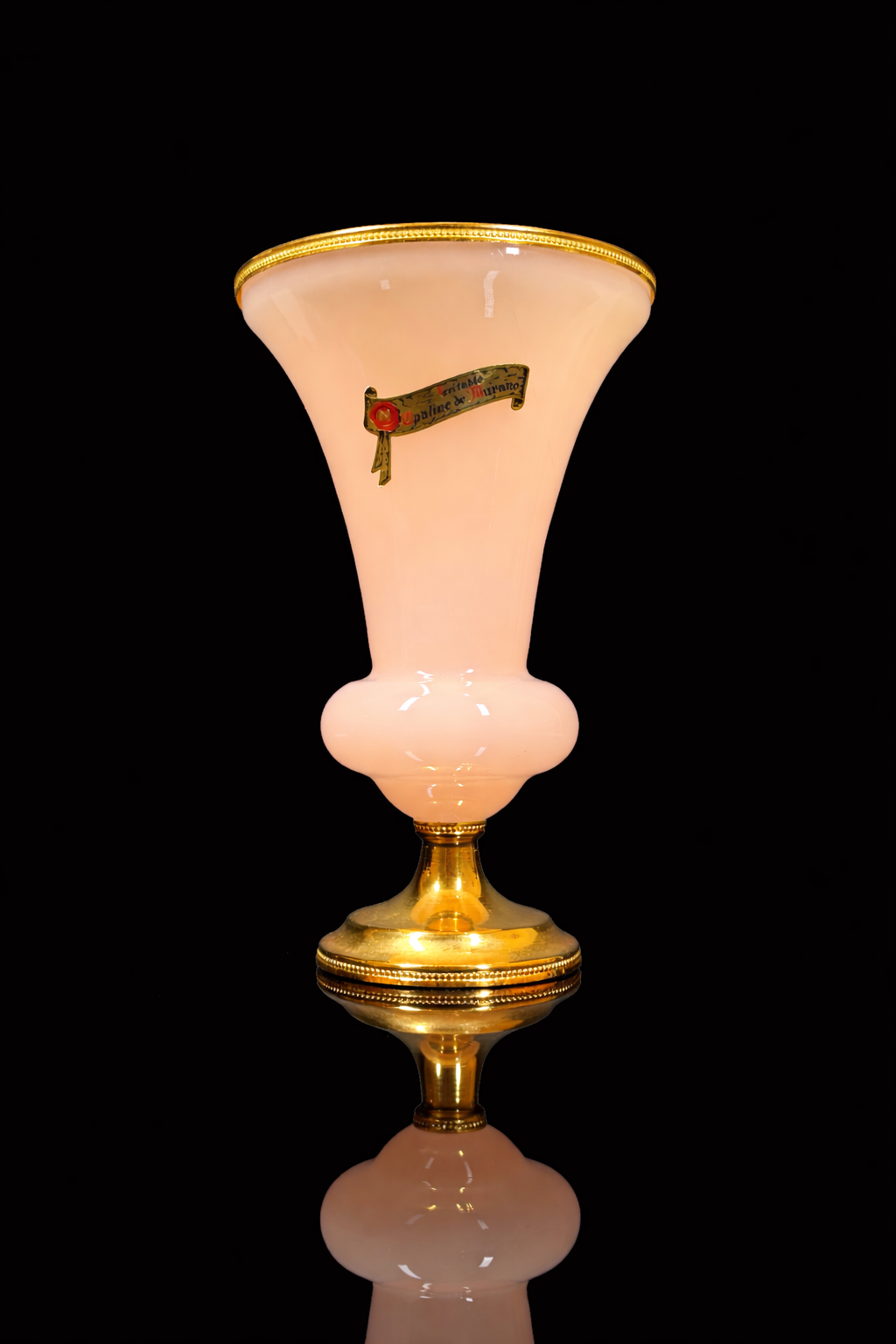 Vintage Murano Pink Opaline Vase