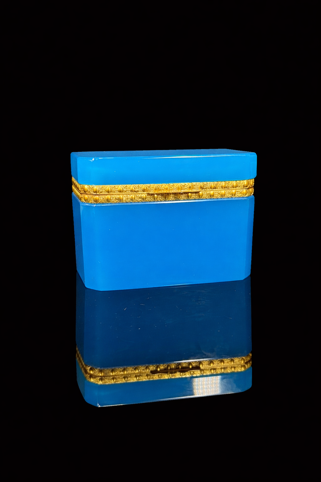 Antique French Blue Casket