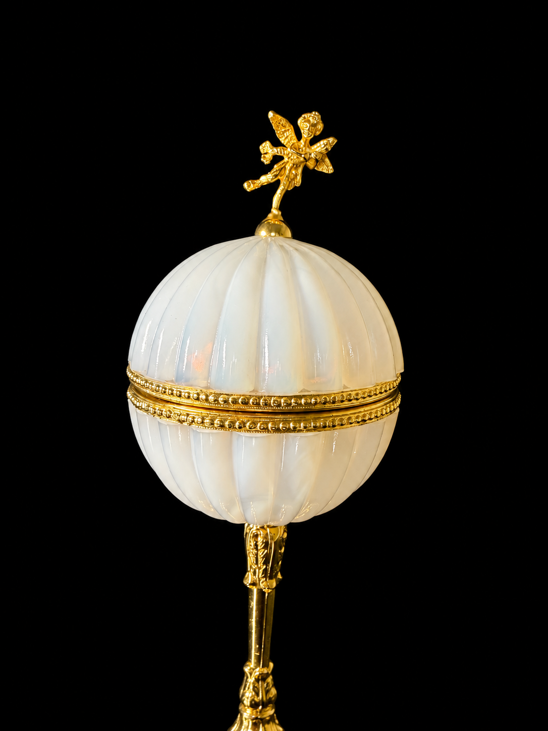 RESERVED French Boule De Savon Opaline Sphere