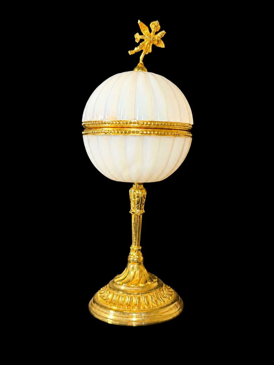 RESERVED French Boule De Savon Opaline Sphere
