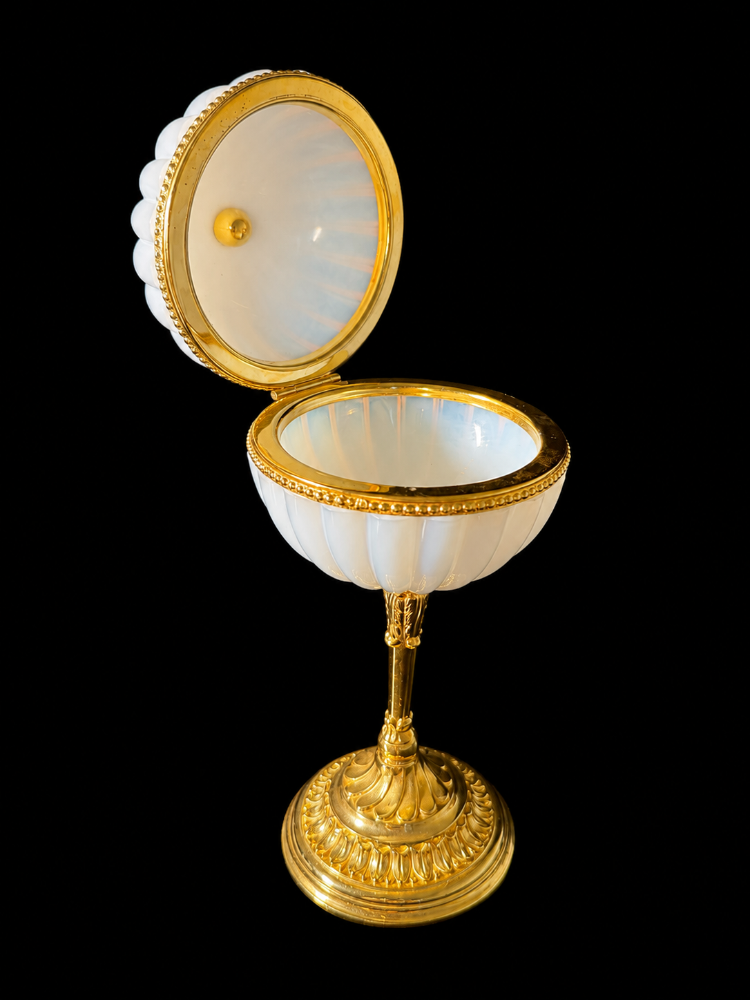 RESERVED French Boule De Savon Opaline Sphere