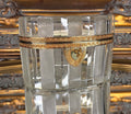 Antique Baccarat Oval Crystal Casket w/Key
